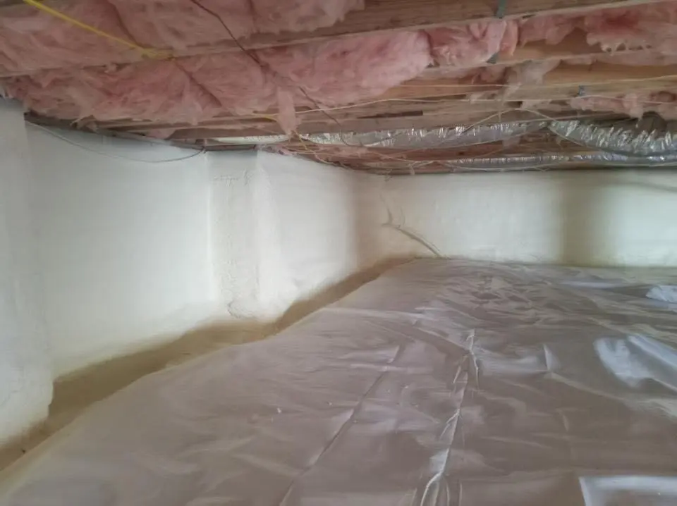 Crawl space encapsulation with closed-cell spray foam for Roof Waterproofing in Campton Hills